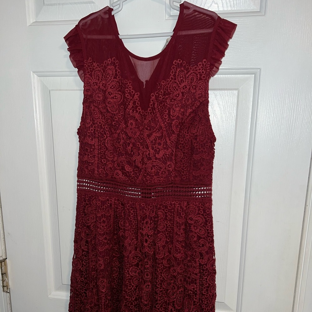 Francesca’s Burgundy Dress